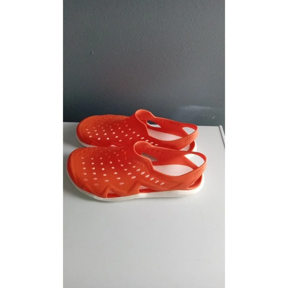 Orange Clogs Sandals Slip On Water Shoes Beach Pool Summer Comfort